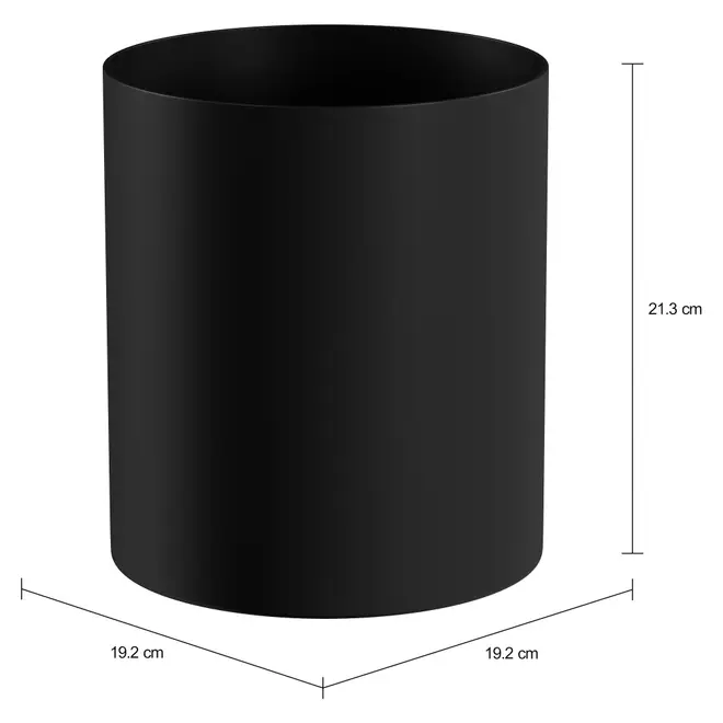 LIXEIRA 5 L LUZE - PRETO - Foto 2