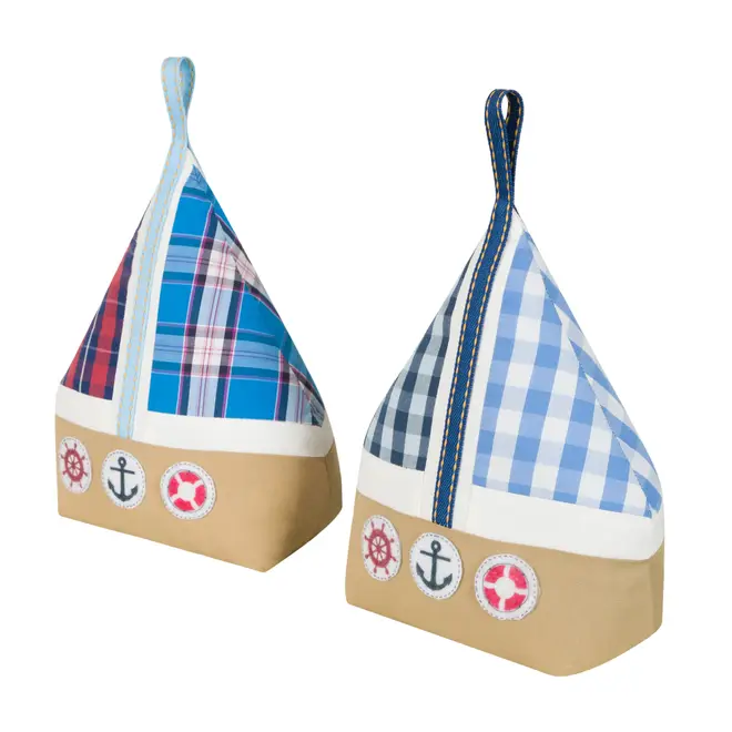 PESO PARA PORTA 20 CM X 9 CM RETALHINHO BARCO - VARIADO - Foto 1