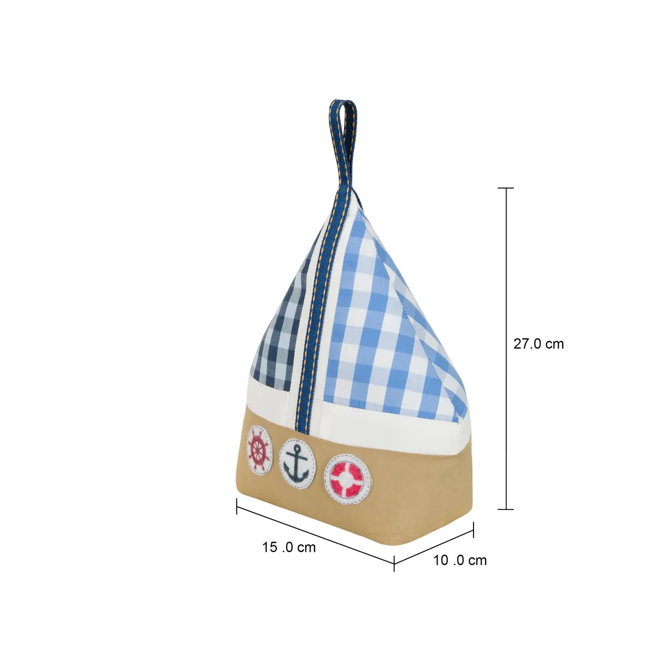 PESO PARA PORTA 20 CM X 9 CM RETALHINHO BARCO - VARIADO - Foto 12