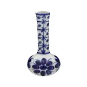 VASO 16 CM MONTE SIÃO - BRANCO/AZUL - Foto 1