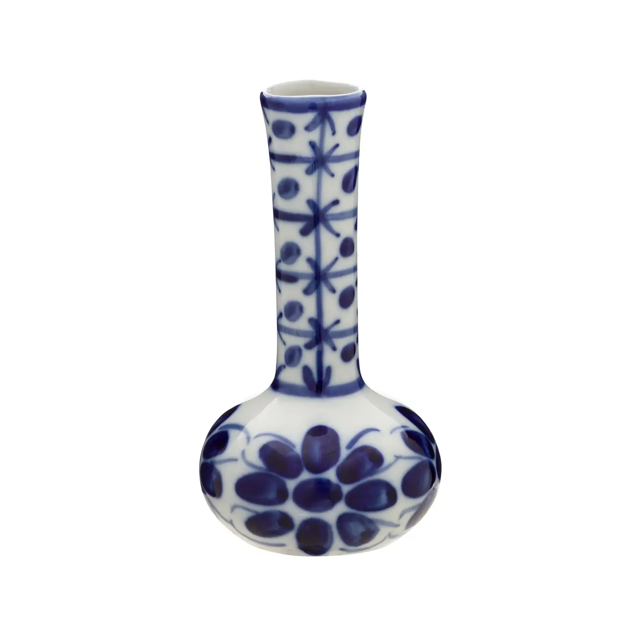 VASO 16 CM MONTE SIÃO - BRANCO/AZUL - Foto 1