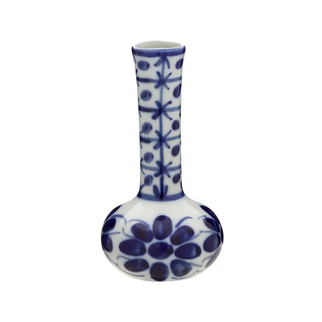 VASO 16 CM MONTE SIÃO - BRANCO/AZUL - Foto 1