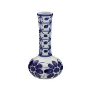 VASO 16 CM MONTE SIÃO - BRANCO/AZUL - Foto 2