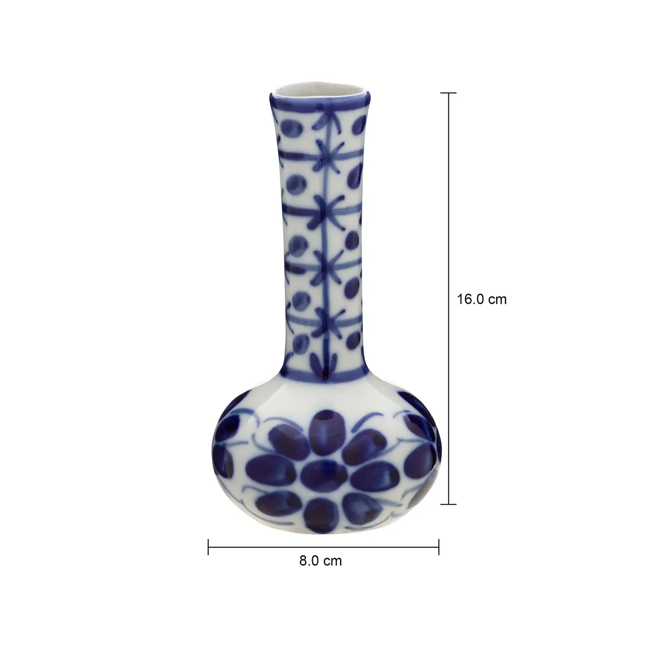 VASO 16 CM MONTE SIÃO - BRANCO/AZUL - Foto 6