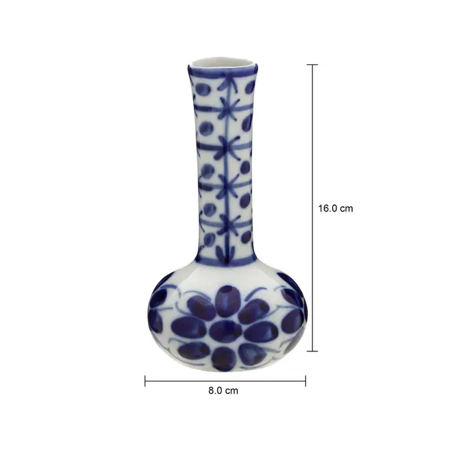 VASO 16 CM MONTE SIÃO - BRANCO/AZUL - Foto 6