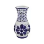 VASO 23 CM MONTE SIÃO - BRANCO/AZUL - Foto 1