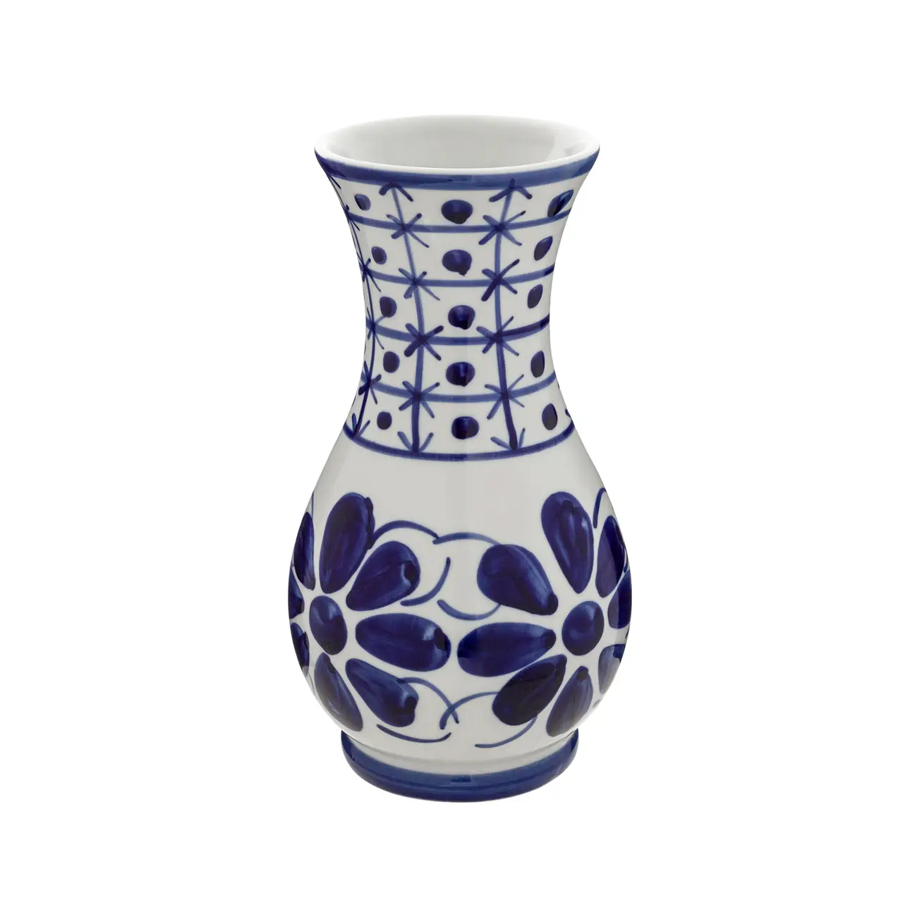 VASO 23 CM MONTE SIÃO - BRANCO/AZUL - Foto 2