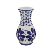 VASO 23 CM MONTE SIÃO - BRANCO/AZUL - Foto 2