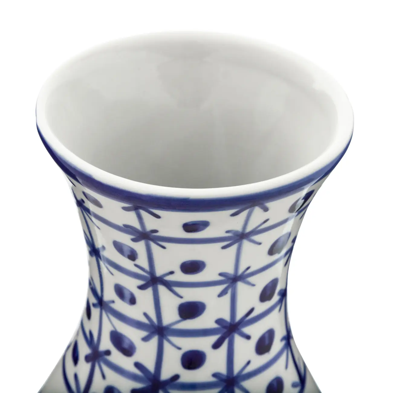 VASO 23 CM MONTE SIÃO - BRANCO/AZUL - Foto 3