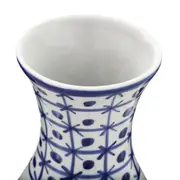 VASO 23 CM MONTE SIÃO - BRANCO/AZUL - Foto 3