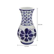VASO 23 CM MONTE SIÃO - BRANCO/AZUL - Foto 6