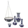 VASO SUSPENSO MONTE SIÃO - BRANCO/AZUL - Foto 3