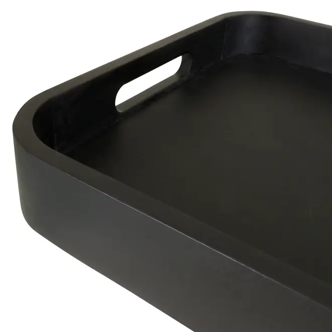 BANDEJA 46 CM X 30 CM JABULILE ÈBONY - PRETO/EBANIZADO - Foto 4
