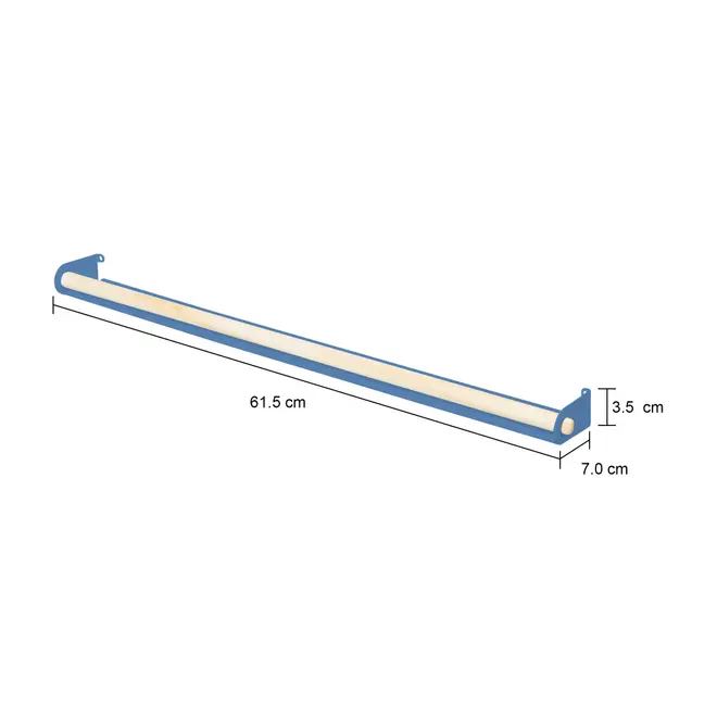 PRATELEIRA 3,5 CM X 61 CM X 7 CM FOLDING - ZIMBRO/MADEIRA NATURAL - Foto 4