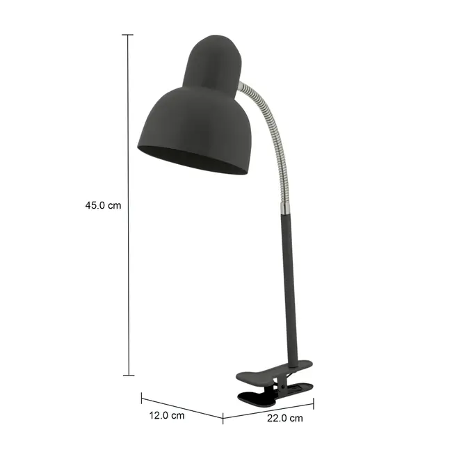 LUMINÁRIA COM GARRA SPEEN II - PRETO/CROMADO - Foto 10