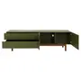 RACK 2 PORTAS/2 GAVETAS 1,90 M X 40 CM POINT - MUSGO/NOZES - Foto 4