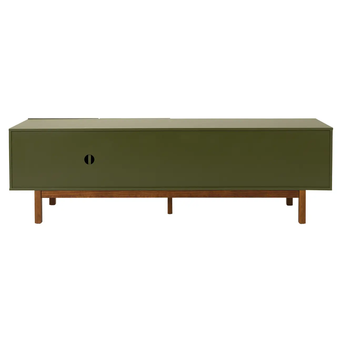 RACK 2 PORTAS/2 GAVETAS 1,90 M X 40 CM POINT - MUSGO/NOZES - Foto 6