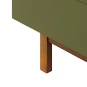 RACK 2 PORTAS/2 GAVETAS 1,90 M X 40 CM POINT - MUSGO/NOZES - Foto 10