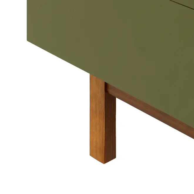 RACK 2 PORTAS/2 GAVETAS 1,90 M X 40 CM POINT - MUSGO/NOZES - Foto 10