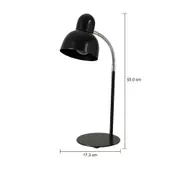 LUMINÁRIA DE MESA SPEEN II - PRETO/CROMADO - Foto 9