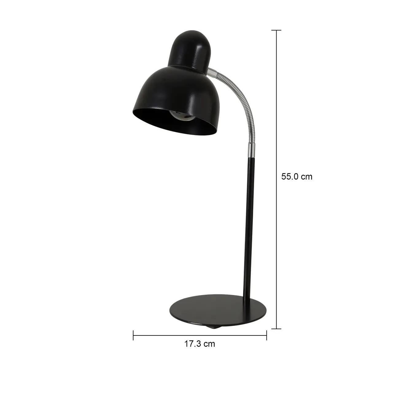 LUMINÁRIA DE MESA SPEEN II - PRETO/CROMADO - Foto 9