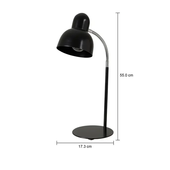 LUMINÁRIA DE MESA SPEEN II - PRETO/CROMADO - Foto 9