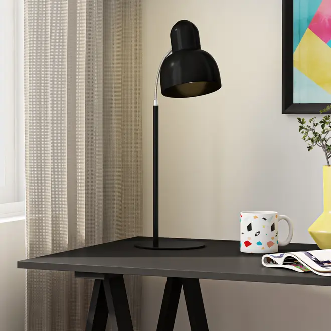 LUMINÁRIA DE MESA SPEEN II - PRETO/CROMADO - Foto 10