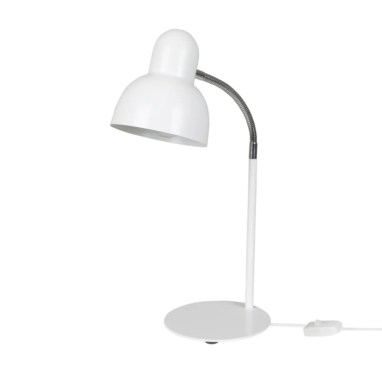 LUMINÁRIA DE MESA SPEEN II - BRANCO/CROMADO - Foto 2