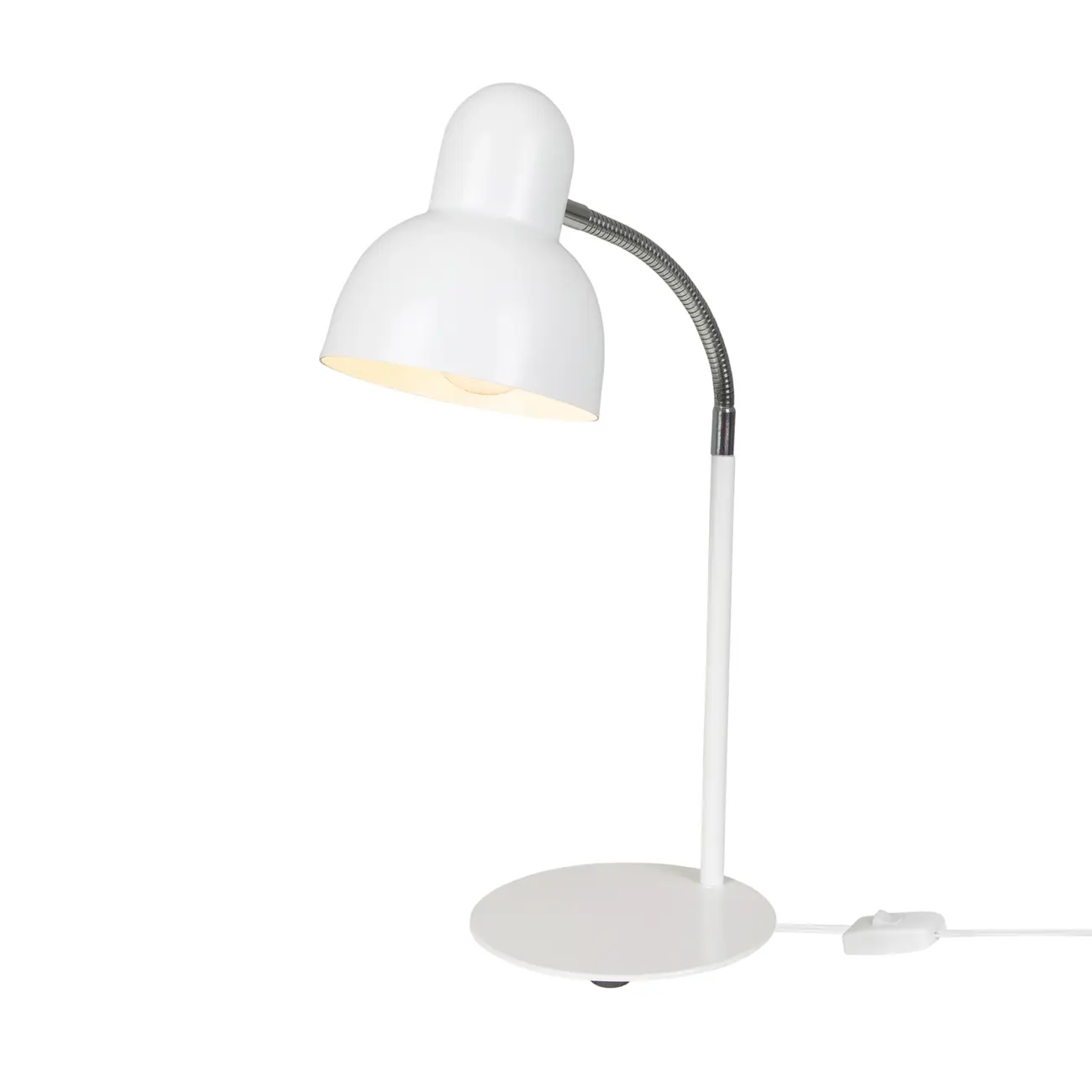 LUMINÁRIA DE MESA SPEEN II - BRANCO/CROMADO - Foto 3