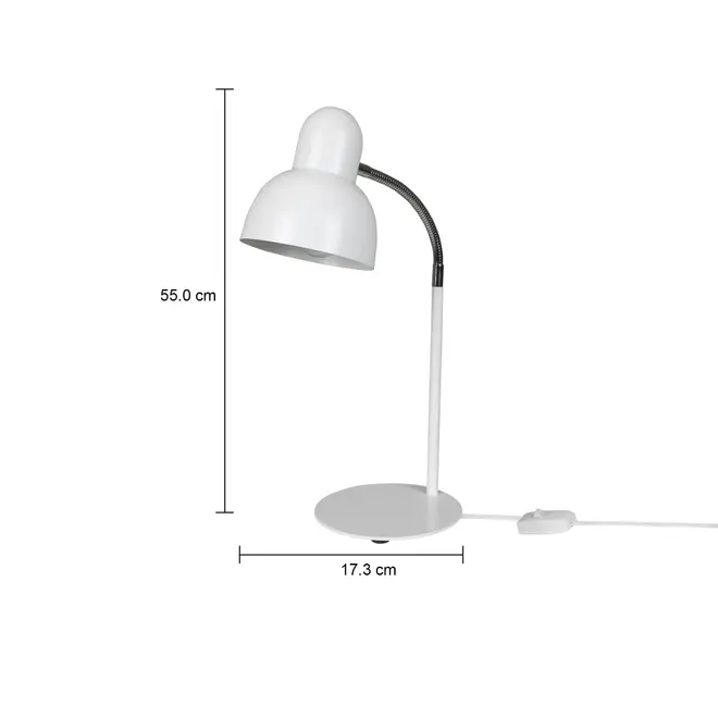 LUMINÁRIA DE MESA SPEEN II - BRANCO/CROMADO - Foto 11