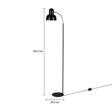 Imagem com medidas do produto LUMINÁRIA DE CHÃO SPEEN II
