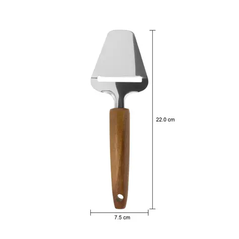 Imagem com medidas do produto CORTADOR DE QUEIJO ACÁCIA NOX