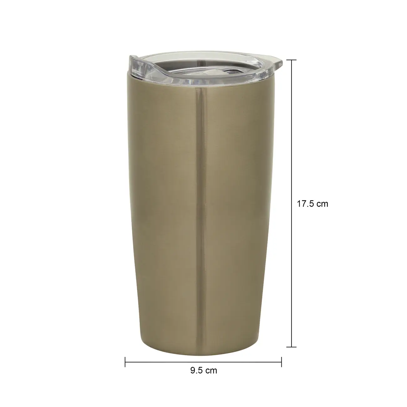 COPO TÉRMICO 590 ML WINNER - OURO VELHO/INCOLOR - Foto 7