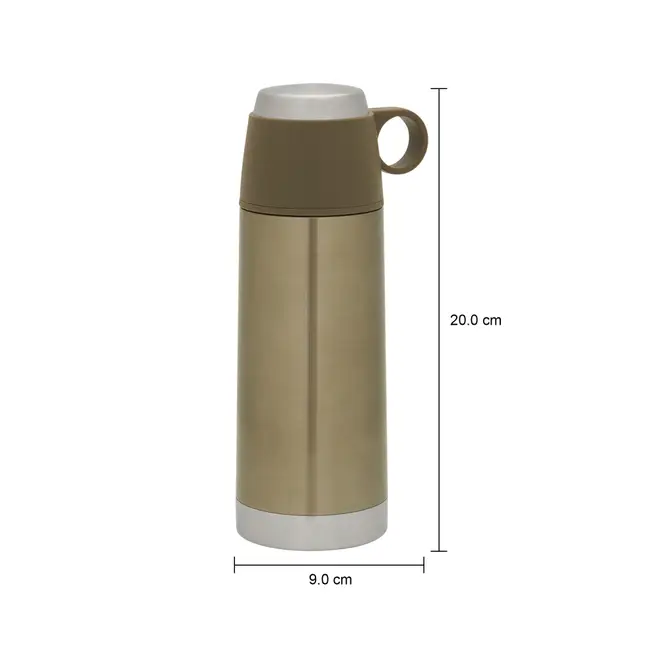 GARRAFA TÉRMICA 350 ML WINNER PRO - OURO/INOX - Foto 9