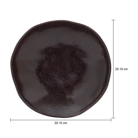 Imagem com medidas do produto PRATO FUNDO GEO ORGÂNICO