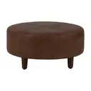 COURO CAFÉ - PUFF REDONDO 72 CM WESTERN