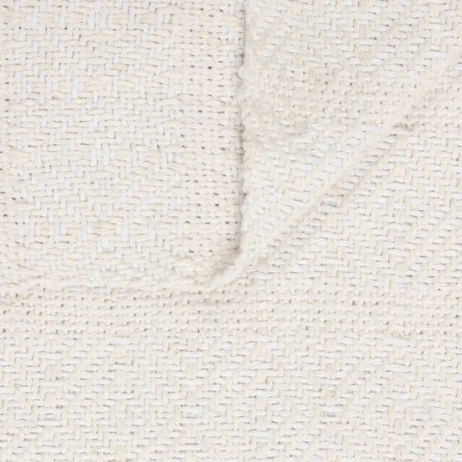 TAPETE 80 CM X 50 CM ALGODOEIRO - NATURAL/BRANCO - Foto 4