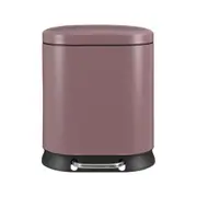 LIXEIRA COM PEDAL 5 L DISCART - RUBI MOCHA/PRETO - Foto 1
