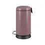 LIXEIRA COM PEDAL 5 L DISCART - RUBI MOCHA/PRETO - Foto 4