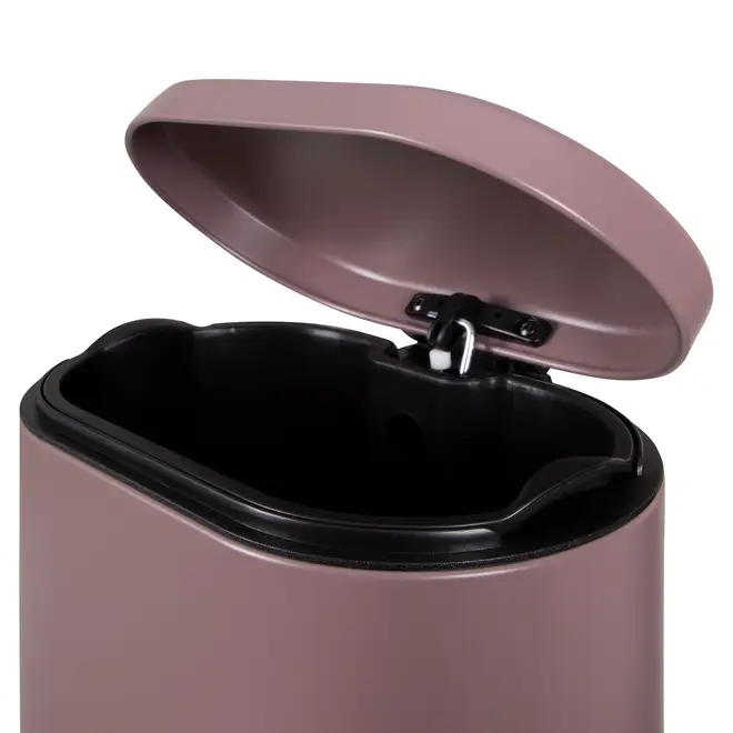 LIXEIRA COM PEDAL 5 L DISCART - RUBI MOCHA/PRETO - Foto 11