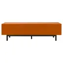 TERRACOTA/PRETO - RACK 2 PORTAS/2 GAVETAS 1,90 M X 40 CM POINT