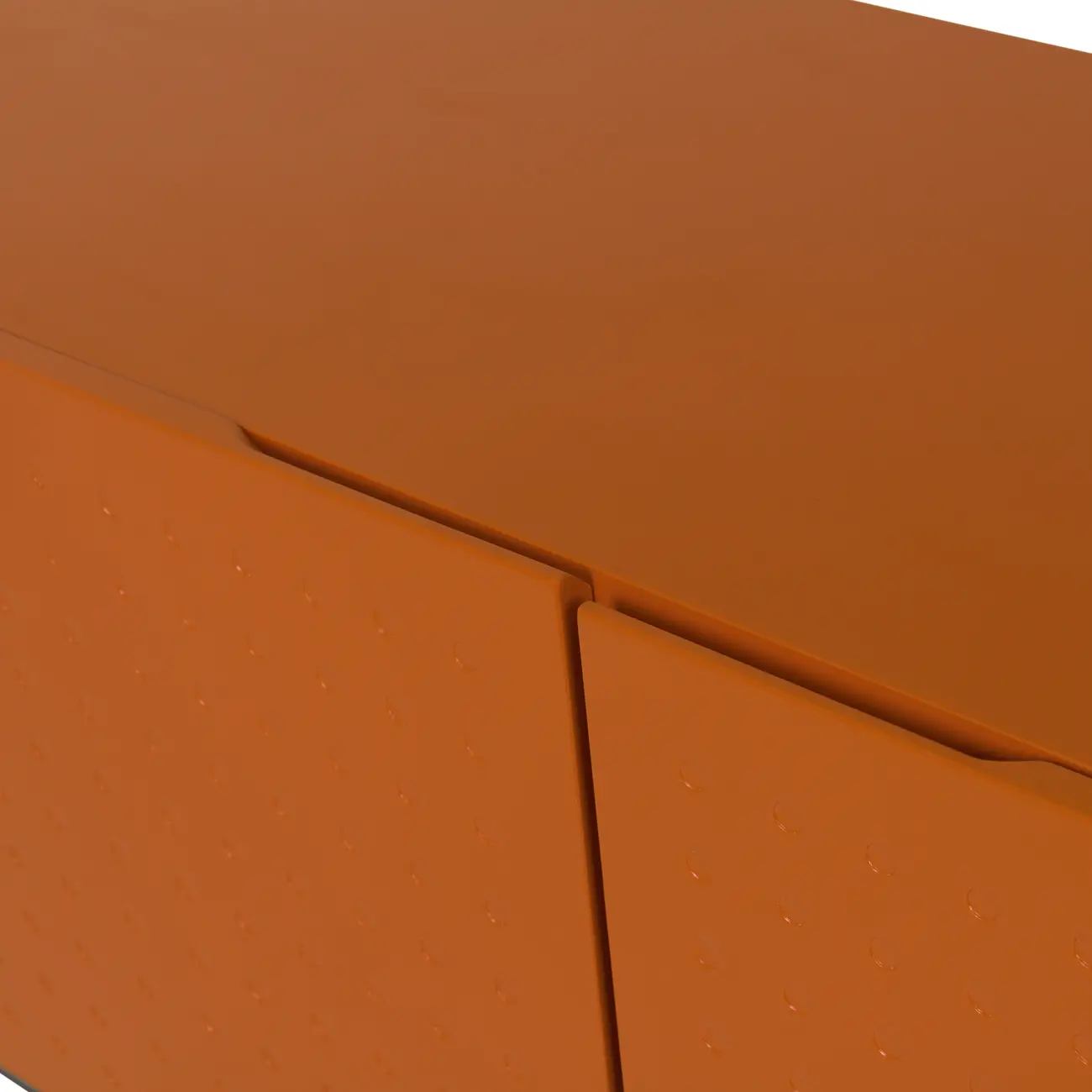 RACK 2 PORTAS/2 GAVETAS 1,90 M X 40 CM POINT - TERRACOTA/PRETO - Foto 2