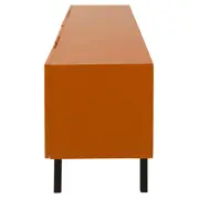 RACK 2 PORTAS/2 GAVETAS 1,90 M X 40 CM POINT - TERRACOTA/PRETO - Foto 7