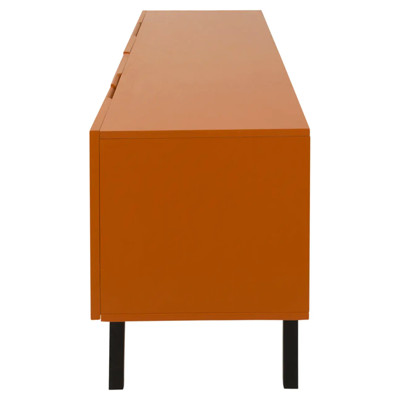 RACK 2 PORTAS/2 GAVETAS 1,90 M X 40 CM POINT - TERRACOTA/PRETO - Foto 7