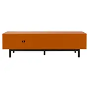 RACK 2 PORTAS/2 GAVETAS 1,90 M X 40 CM POINT - TERRACOTA/PRETO - Foto 8