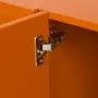 RACK 2 PORTAS/2 GAVETAS 1,90 M X 40 CM POINT - TERRACOTA/PRETO - Foto 9