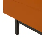 RACK 2 PORTAS/2 GAVETAS 1,90 M X 40 CM POINT - TERRACOTA/PRETO - Foto 11