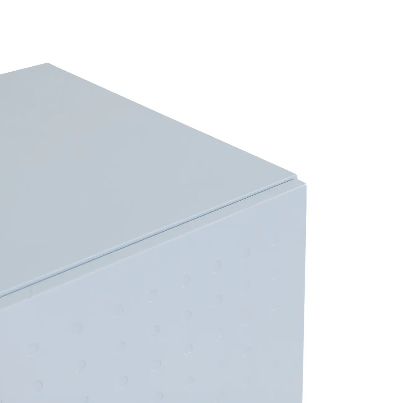 RACK 2 PORTAS/2 GAVETAS 1,90 M X 40 CM POINT - AZUL CLARO/PRETO - Foto 3