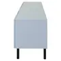 RACK 2 PORTAS/2 GAVETAS 1,90 M X 40 CM POINT - AZUL CLARO/PRETO - Foto 7