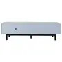 RACK 2 PORTAS/2 GAVETAS 1,90 M X 40 CM POINT - AZUL CLARO/PRETO - Foto 8